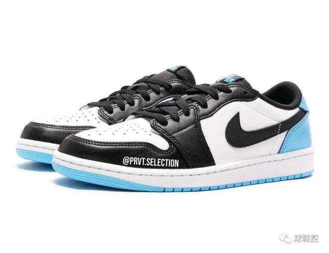 Air Jordan 1 Low UNC Black And White Blue Colorway Revealed