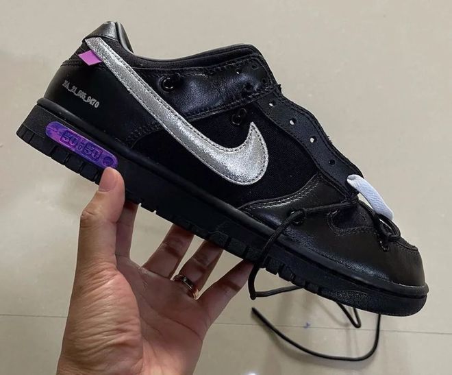 Off-White x Nike Dunk Low The 50 Revealed Another Black Color Picture