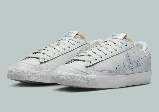 Official Pictures Of The New Color Nike Blazer Low ’77 Grey Tartan Are Exposed!