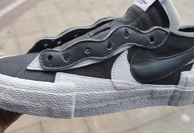 The Third Color Scheme Is Revealed? What Do You Think Of The Gray And White Sacai x Nike Blazer Low?