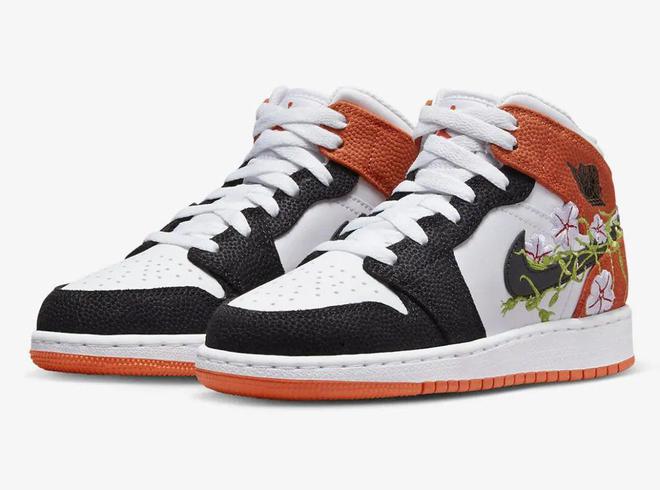 The New Nike Air Jordan 1 Mid GS Floral Is Exposed