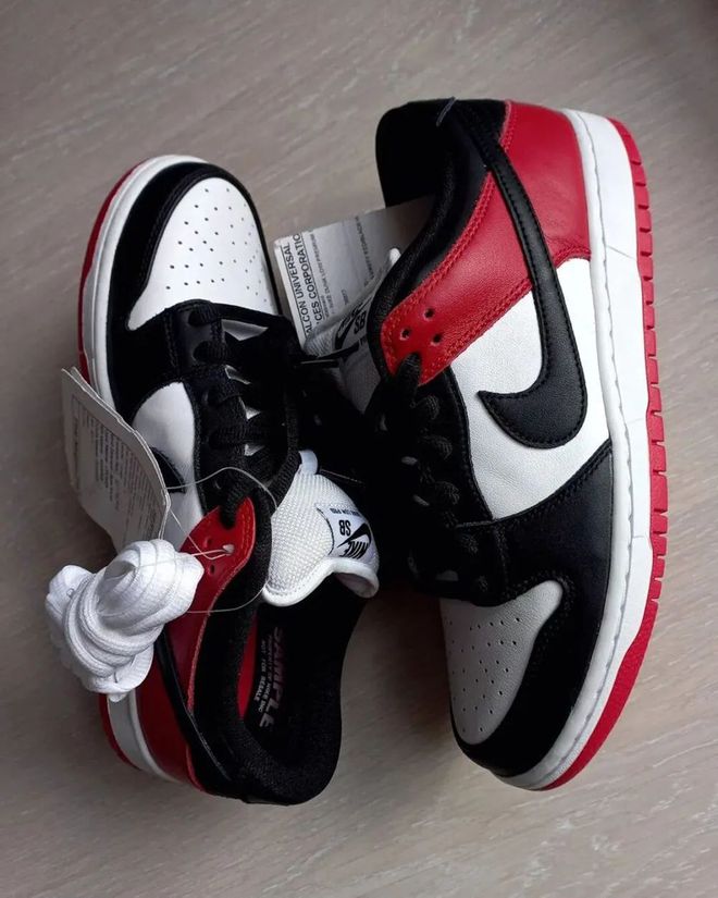 Nike SB Dunk Low Black Toe Sample Actual Pictures Leaked