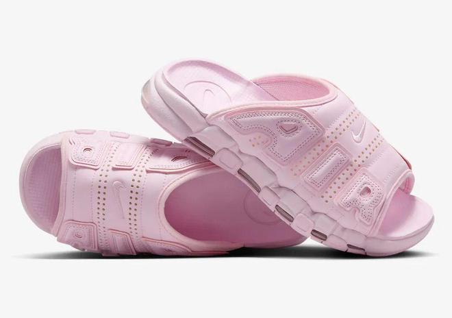 Official Pictures Of The New Nike Air More Uptempo Slide Pink Foam Are Exposed!