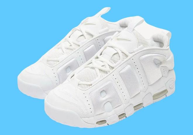 Official Pictures Of The New Nike Air More Uptempo Low Triple White Are Exposed!